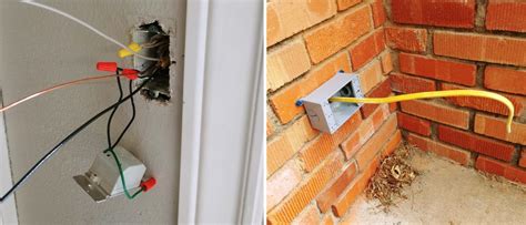 conduit electrical box on brick|electrical wire through brick wall.